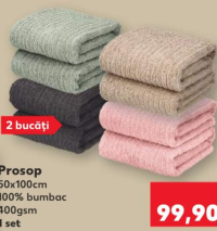 Livarno Home Prosop 50x100cm 2 bucăți