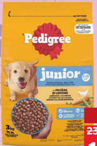 PEDIGREE Hrană Câini Junior pasăre și legume 3 kg