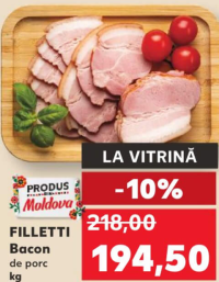 Filletti Bacon de porc kg