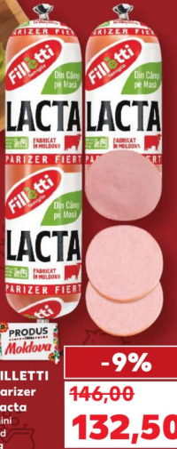 FILLETTI Parizer Lacta mini vid kg
