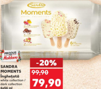 SANDRA MOMENTS Înghețată white collection / dark collection 6x56 ml