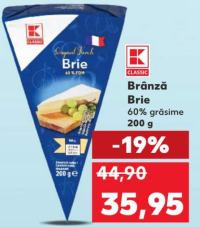 K-Classic Brânză Brie 60% grăsime 200 g