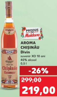 AROMA CHIȘINĂU Divin suvenir XO 10 ani 40% alcool 0,5 l