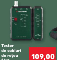 Parkside Tester de cabluri de rețea 1 buc
