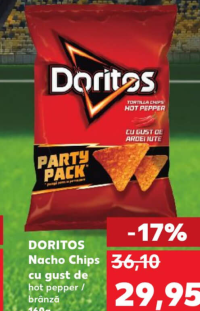 DORITOS Nacho Chips cu gust de hot pepper / brânză 160 g