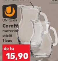 Uniglass Carafă cca. 0.25/0.5/1 l 1 buc