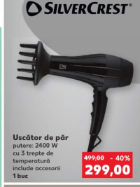 Silvercrest Uscător de păr 2400W 1 buc