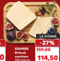 EDAMER Brânză semitare 45% grăsime kg