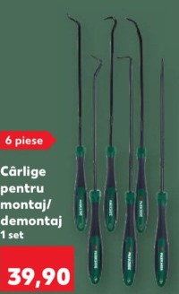 Parkside Cârlige pentru montaj/demontaj 1 set