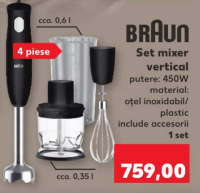 Braun Set mixer vertical 450W 1 set