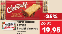 Nefis Choco Petite Biscuiți glazurați ciocolată 275 g