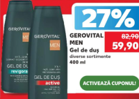 Gerovital MEN Gel de duș diverse sortimente 400 ml