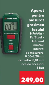 Parkside Aparat pentru măsurat grosimea lacului 1 buc