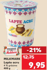 Milkmark Lapte acru 4% grăsime 400 g