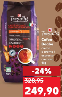 K FAVOURITES Cafea Boabe crema e aroma / espresso cremoso 1 kg