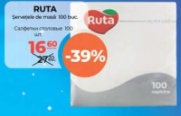 RUTA Șervețele de masă 100 buc.