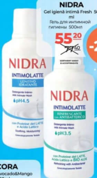 NIDRA Gel igienă intimă Fresh 500 ml