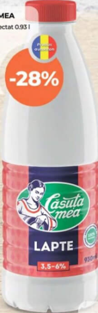 Căsuța Mea Lapte integral selectat 0.93l