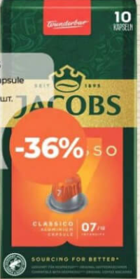 Jacobs Cafea Classico în capsule 10 buc.