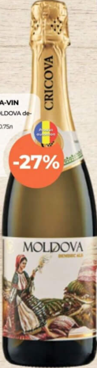 Cricova-Vin Vin spumant Moldova demisec 0.75l