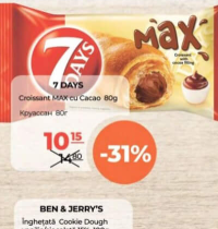 7 Days Croissant MAX cu Cacao 80g