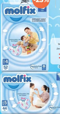 Molfix Scutece pentru copii 44buc.