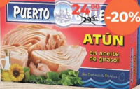 Puerto Gallego Ton galben în ulei de floarea-soarelui 240g