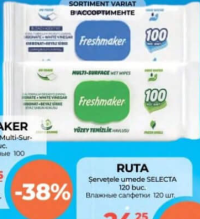FRESHMAKER Șervețele umede Multi-Surface 100 buc.