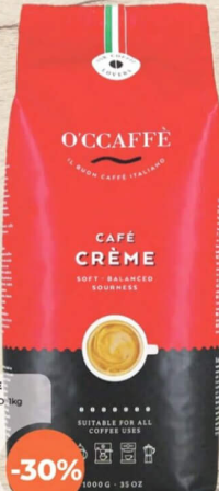O'Ccaffè Cafea Creme Rosso 1kg