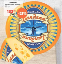 Landana Brânză cu cheag Maasdam 1kg