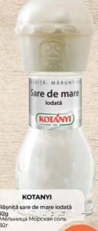 Kotanyi Râșniță sare de mare iodată 92g