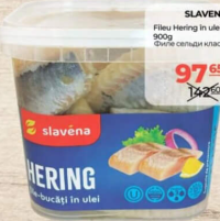 Slavena Fileu Hering în ulei Clasic 900g