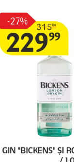 Bickens Gin London Dry, 0.7l