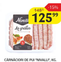 Nivalli Cârnăciori de pui, kg