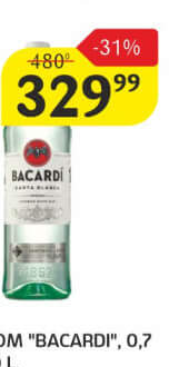 Bacardi Rom Carta Blanca, 1.0l