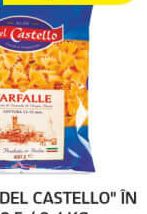 Pasta Făinoase "Del Castello" Farfalle, 400g