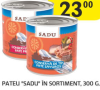 Pateu "Sadu" în sortiment, 300g