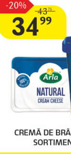 Arla Cremă de brânză în sortiment, 200g