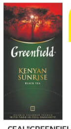 Ceai "Greenfield" Kenyan Sunrise, 25 x 2 G