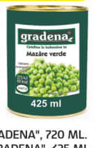 Mazăre Verde "Gradena", 425ml