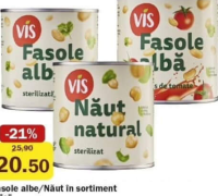Vis Fasole albă/Năut în sortiment 410/425 gr