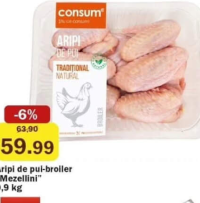 Mezellini Aripi de pui-broiler 0.9 kg