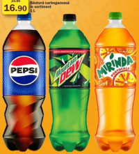 Pepsi/Mountain Dew/Mirinda Băutură carbogazoasă în sortiment 1L