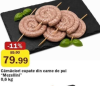 Mezellini Cârnăciori cupate din carne de pui 0.6 kg