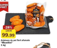 Mezellini Aripioare de pui fiert afumate 1 kg