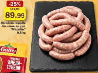 Mezellini Cârnăciori cupate din carne de porc 0.8 kg
