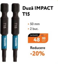 Makita Duză IMPACT T15 50 mm 2 buc.