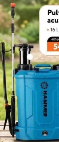 Hammer Pulverizator cu acumulator și manual 16l 12V/8Ah