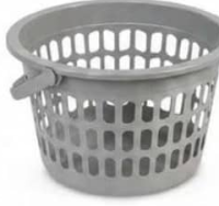 Nanu Market Coș pentru clește de rufe plastic 20x20x14cm