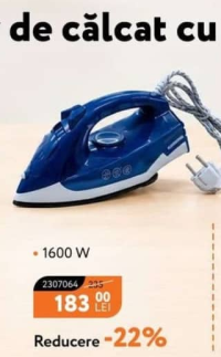 NANU Fier de călcat cu abur 1600 W